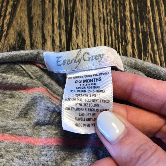 Everly Grey Onesie Gown - Picture 2 of 2